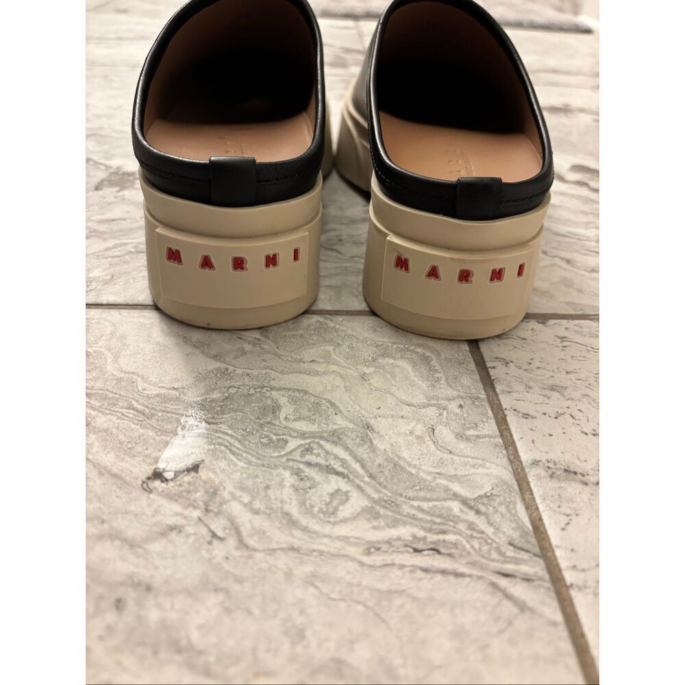 NWOB MARNI Black leather Pablo sabot, $875 Sz 38 - Picture 6 of 10